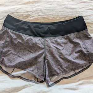 lululemon athletica Gray and Black Athletic Shorts